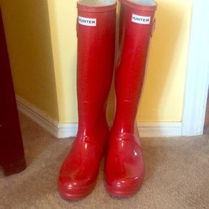 Hunter Red Rain Boots